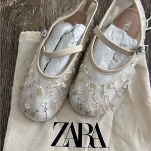 Zara kids flat shoes